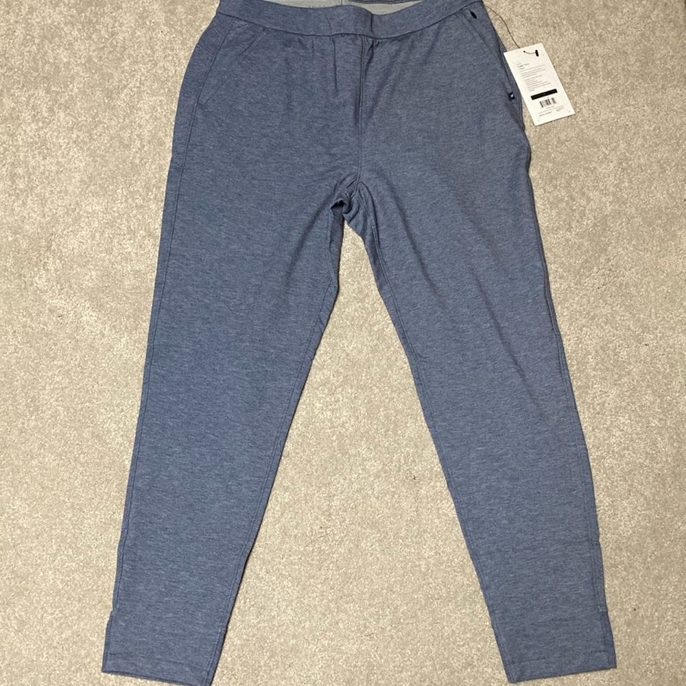 Ministry of Supply Women’s Fusion Terry Jogger Size Large Blue NWT